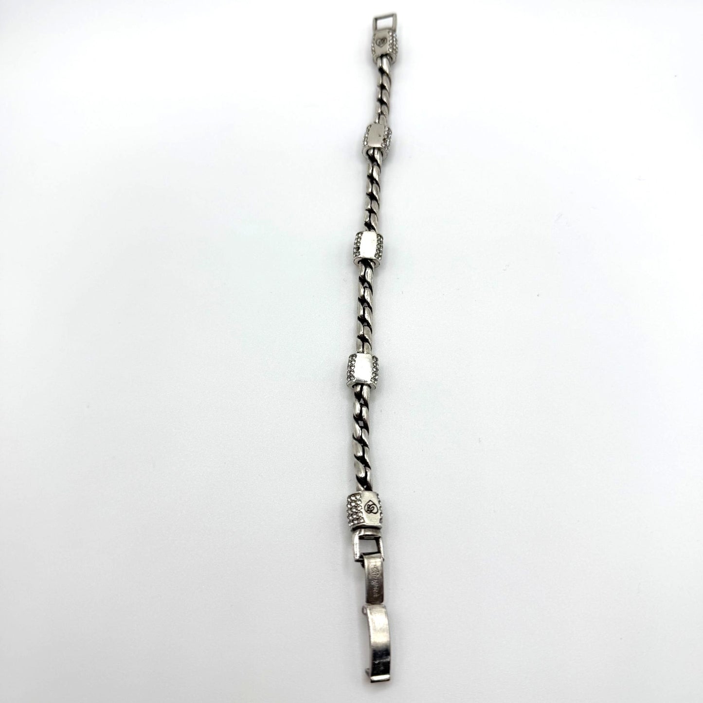 Brighton Meridian Silver-Tone Bracelet With Crystal Accents