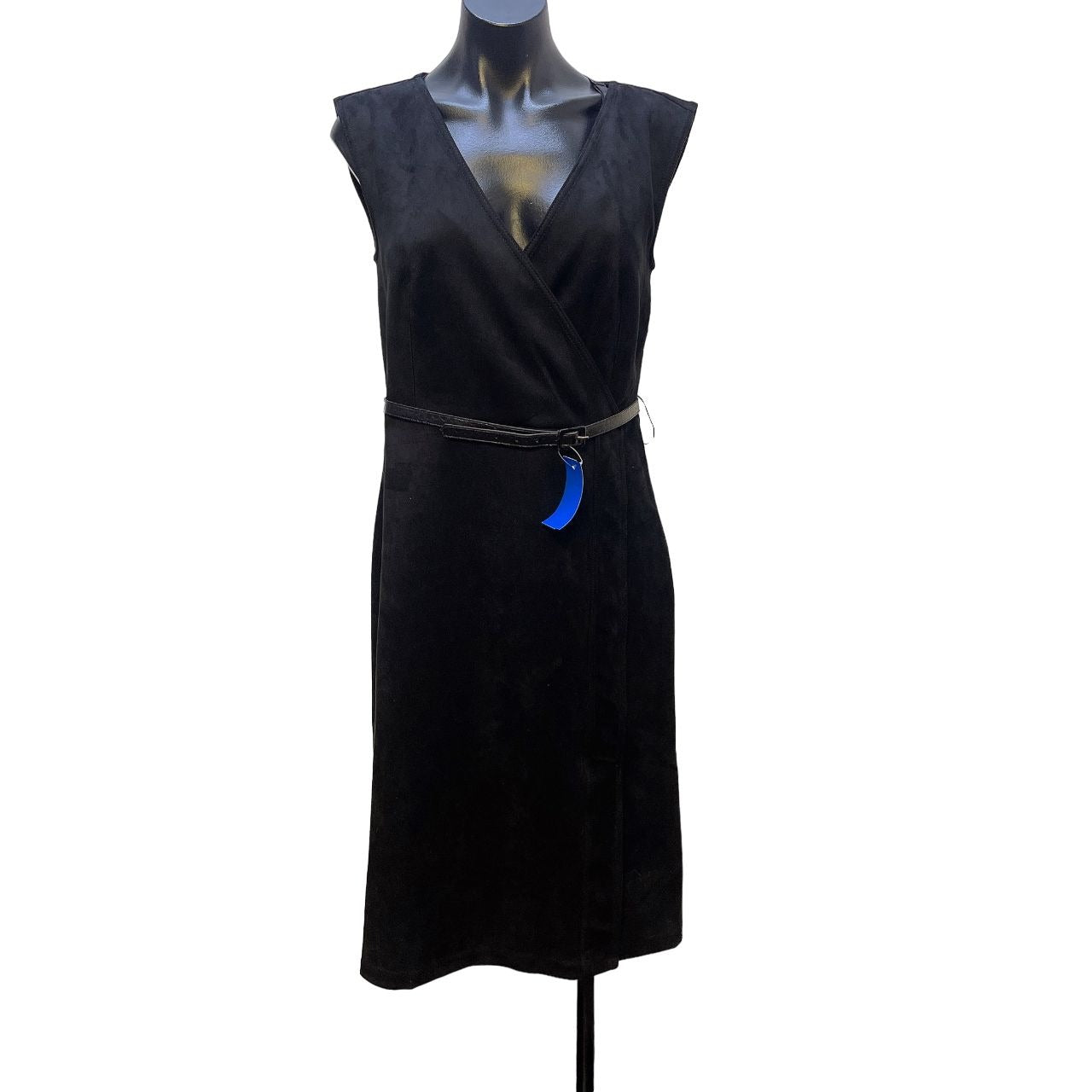 *NWT Ann Taylor Black Surplice Dress w/Belt Size 6