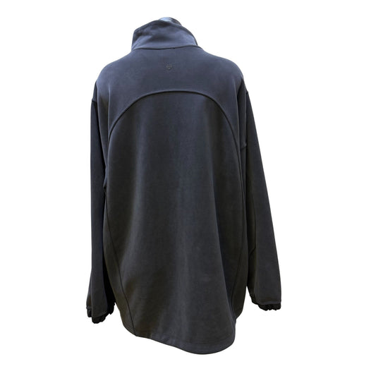 Lululemon Smoke Gray Quarter-Zip Pullover Shirt XL High Neck Long Sleeve