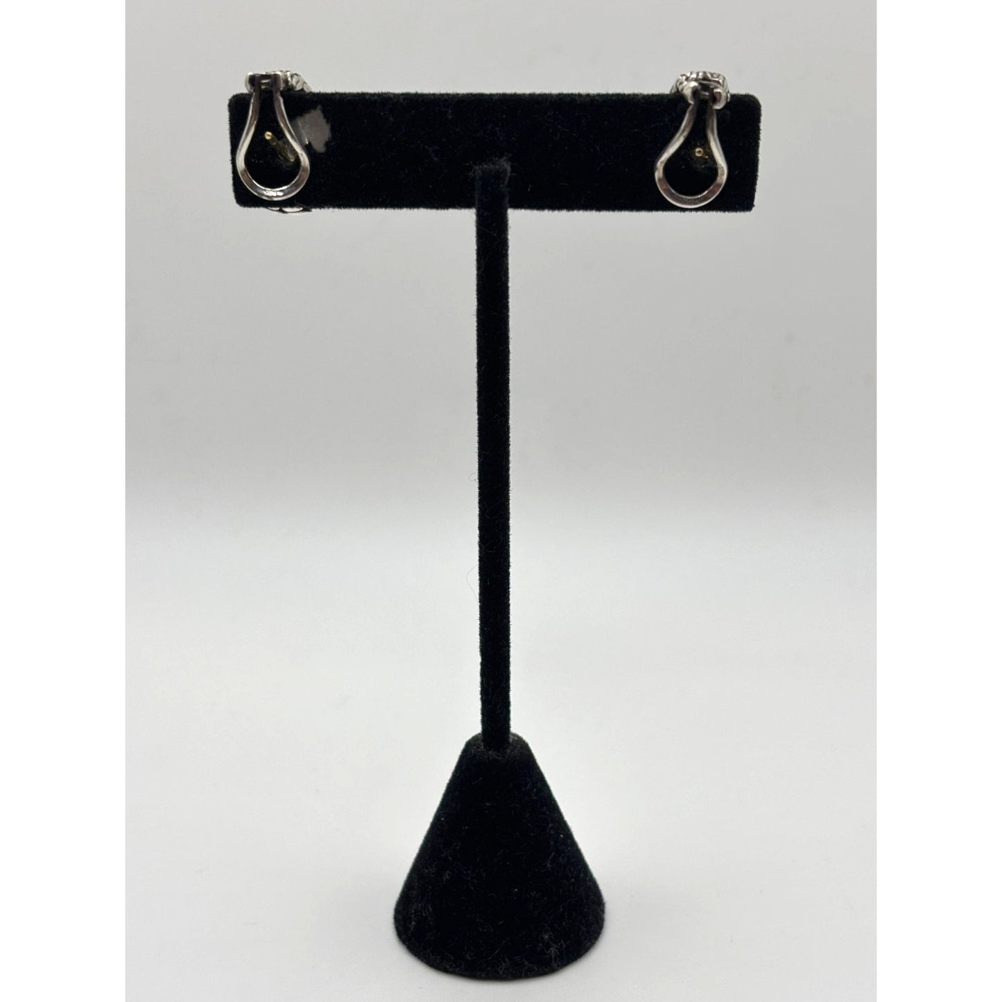 John Hardy 22K & Sterling Silver Braided Clip-On Earrings