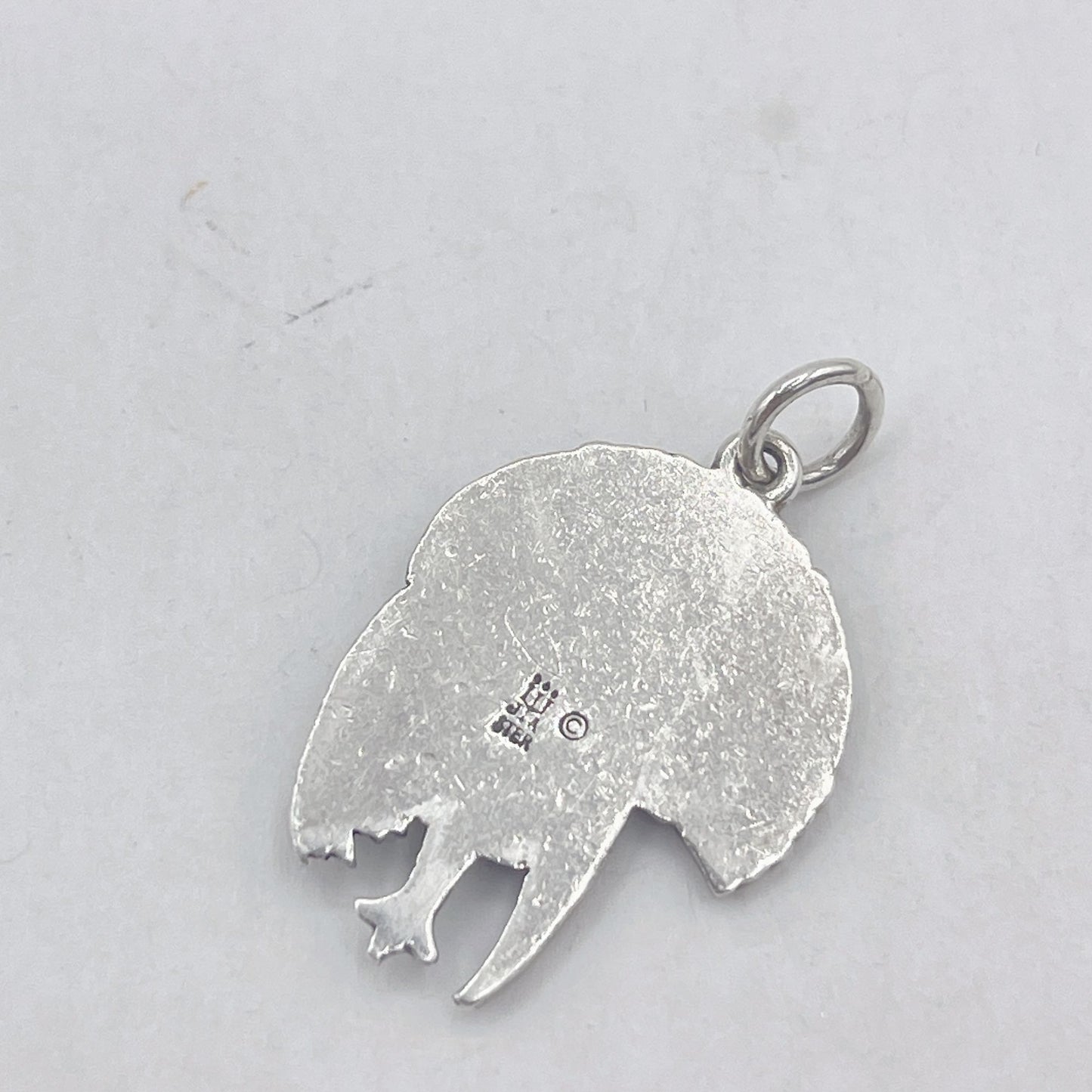 Rare Retired Texas Name Brand Designer 925 Silver Detailed 3D Turkey Charm Large