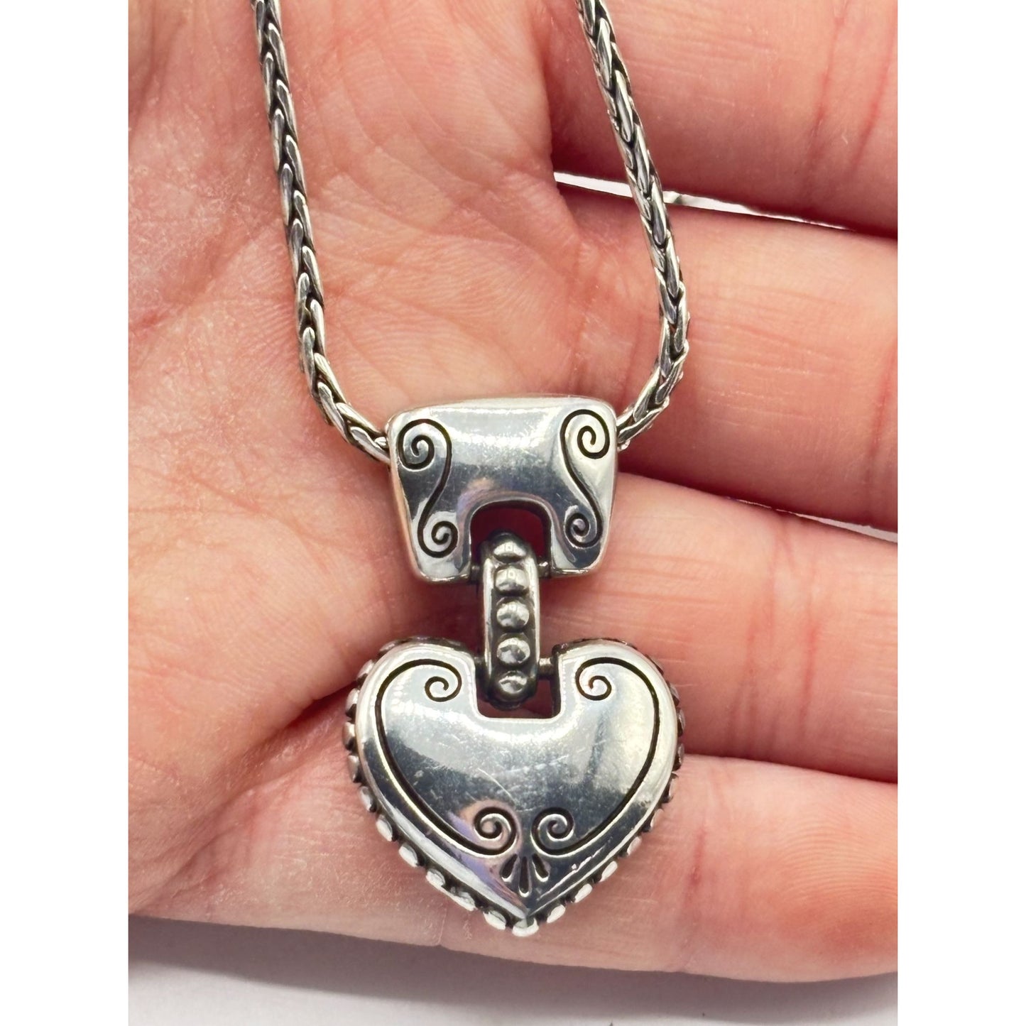 Brighton Reversible Heart Pendant Necklace