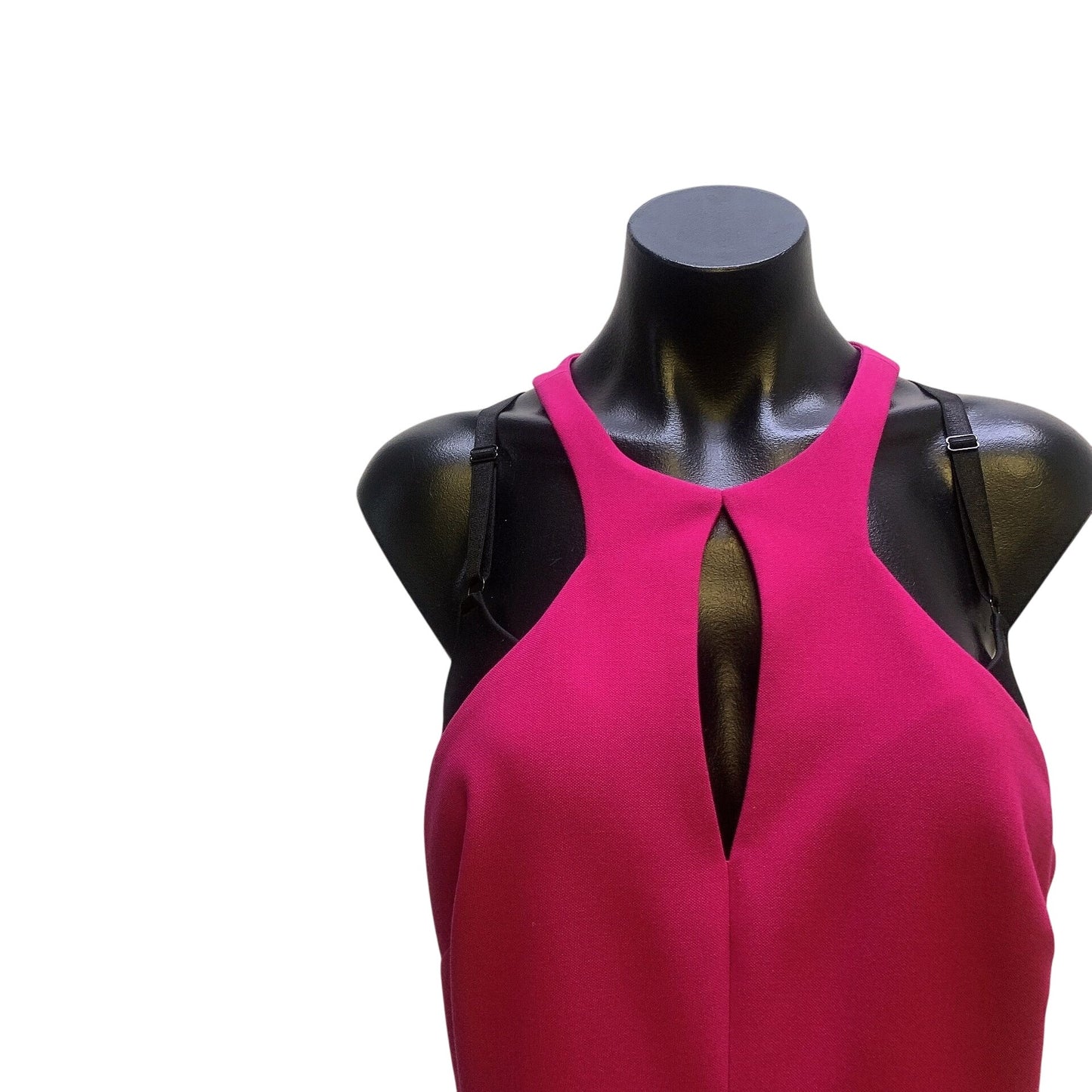 NWT Likely Fuchsia Sleeveless Keyhole Cutout Gown With Racerback Design