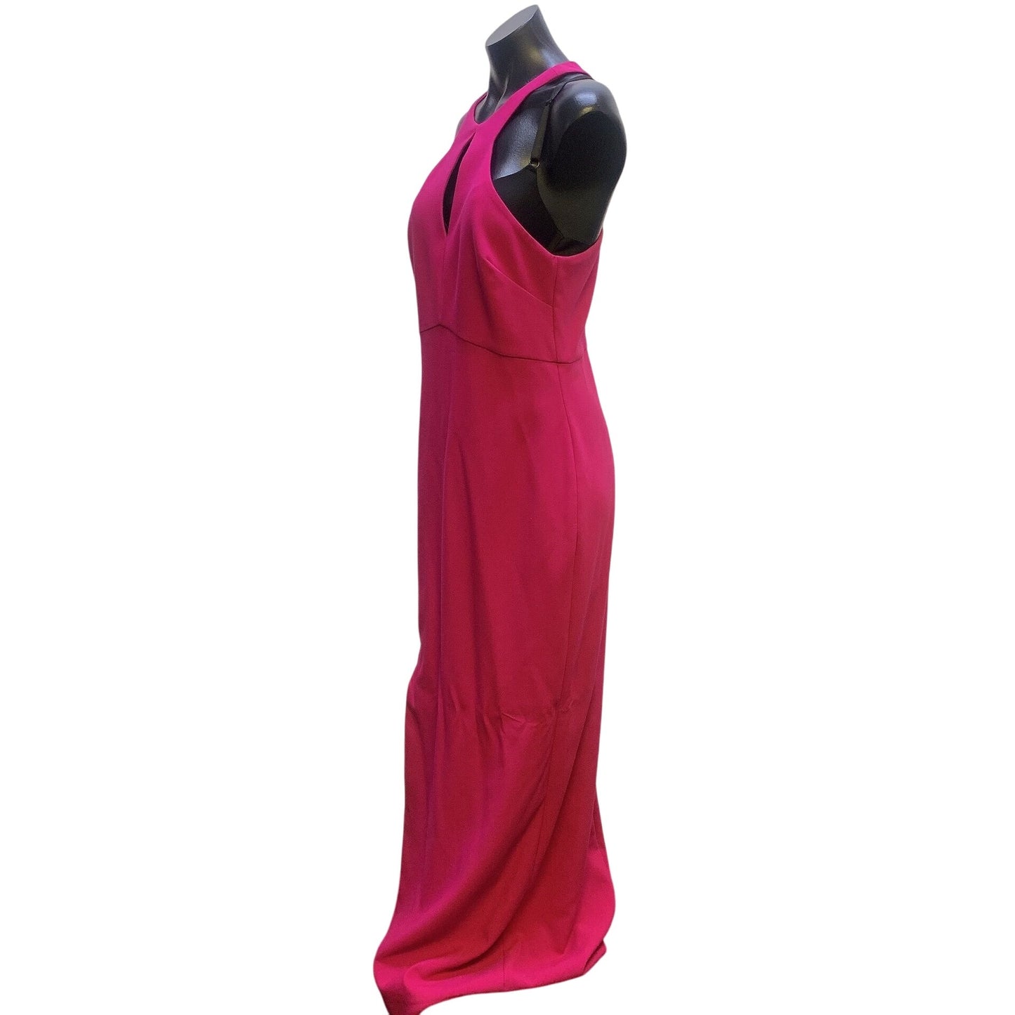 NWT Likely Fuchsia Sleeveless Keyhole Cutout Gown With Racerback Design