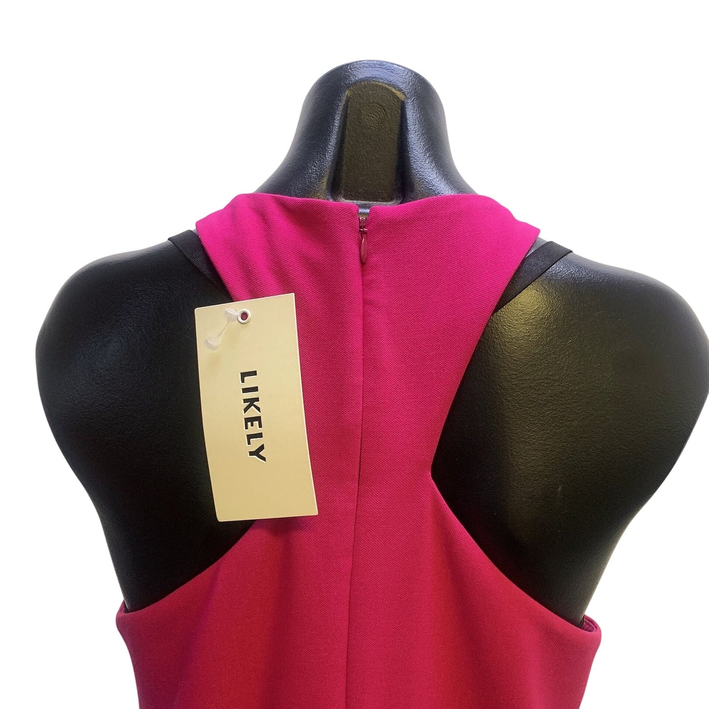NWT Likely Fuchsia Sleeveless Keyhole Cutout Gown With Racerback Design