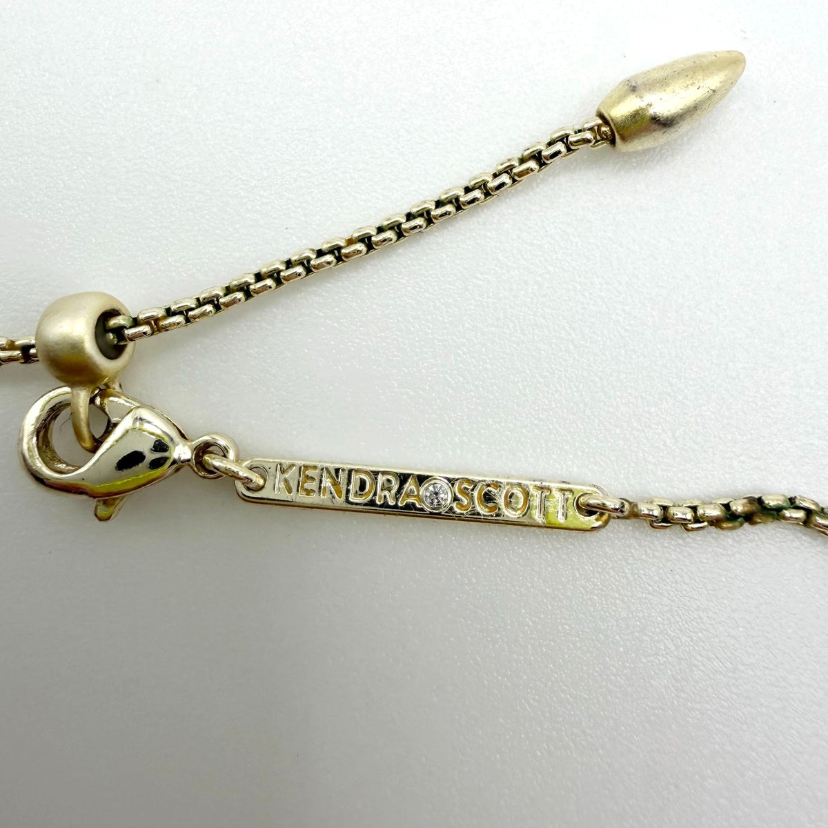 Kendra Scott Gold Tone Bar Pendant Necklace