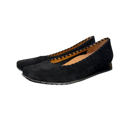 L'Amour Des Pieds Black Suede Loafer Flats Size 9