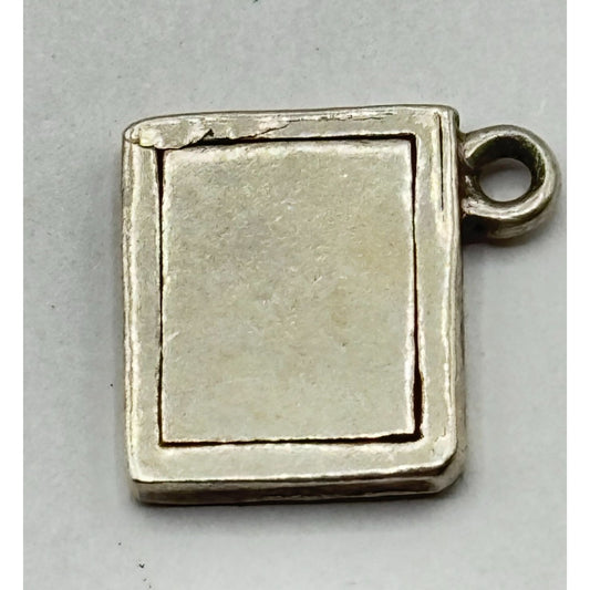 James Avery Square 925 Sterling Silver School Book Charm 925