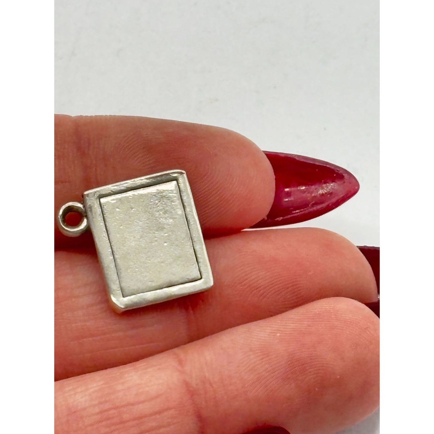 James Avery Square 925 Sterling Silver School Book Charm 925