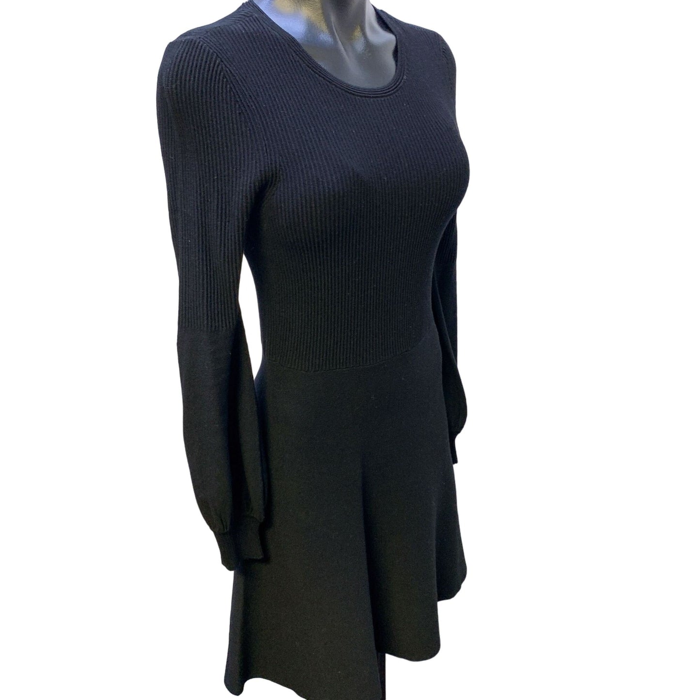*A Loves A Black Ribbed Knit Dress X-Small