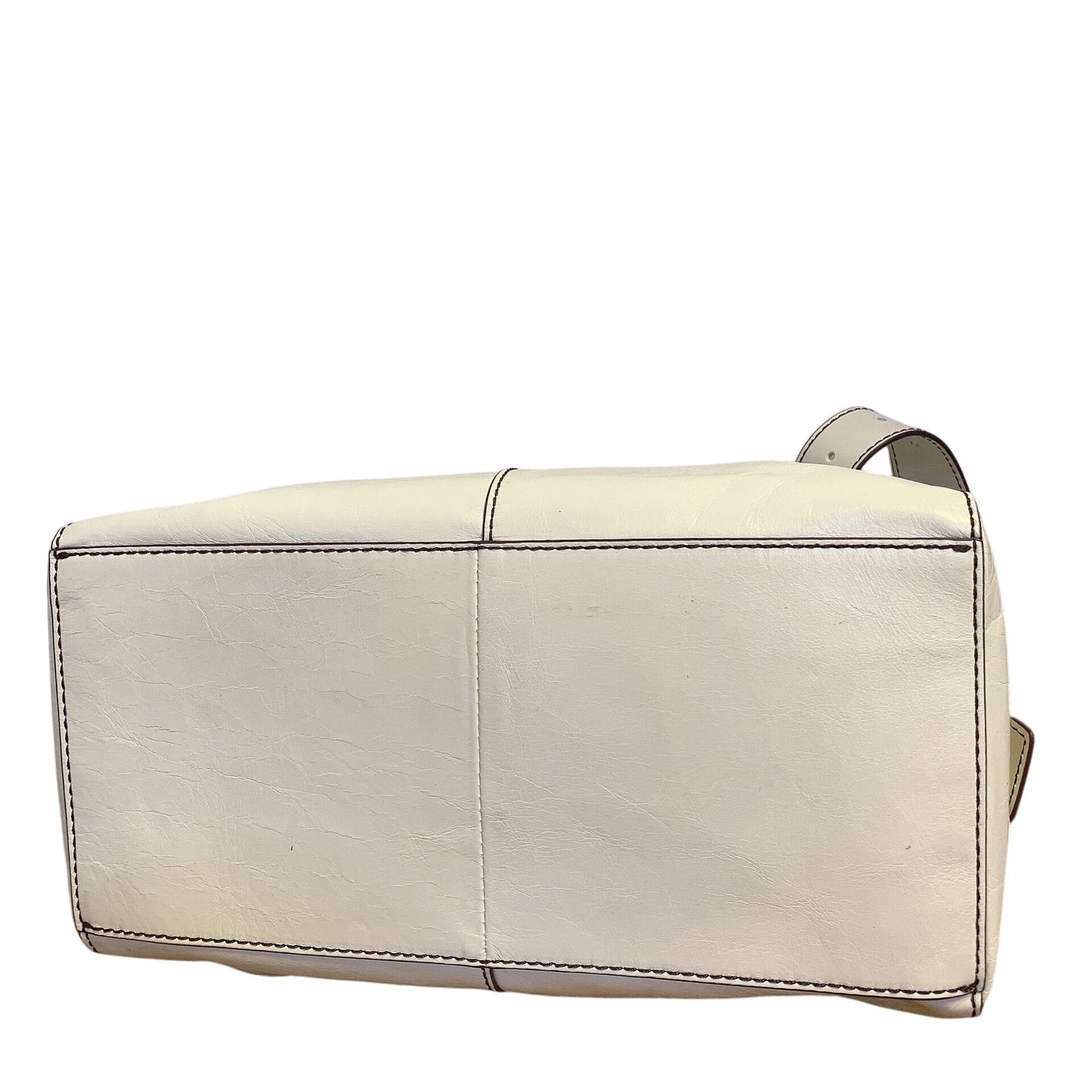 Hobo Randal Cream Leather Shoulder Bag