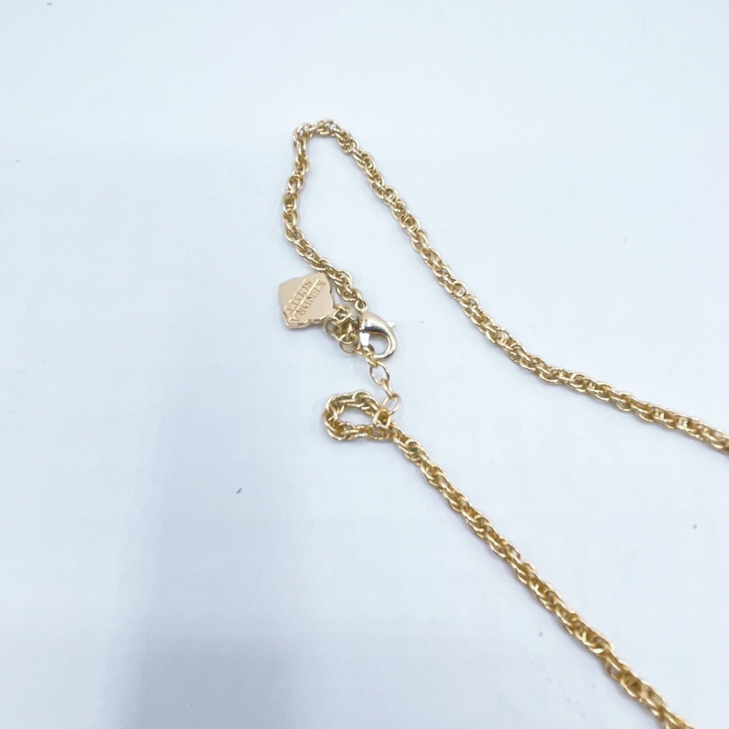 Kendra Scott Gold-Toned Long Necklace With Oval Pendant & Chain Tassel
