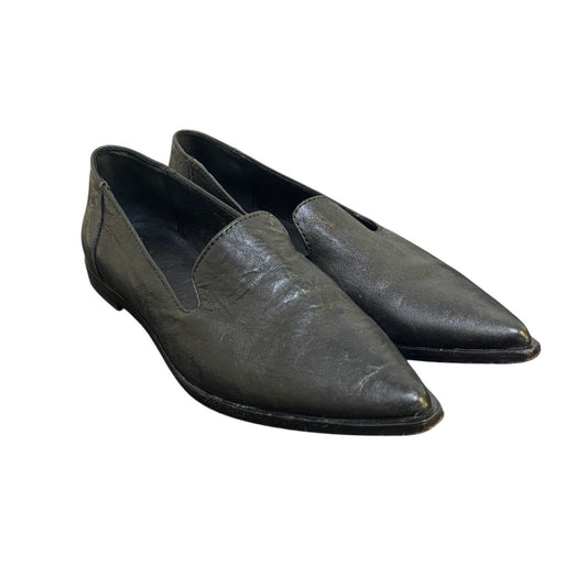 Frye Black Leather Loafers Size 7.5