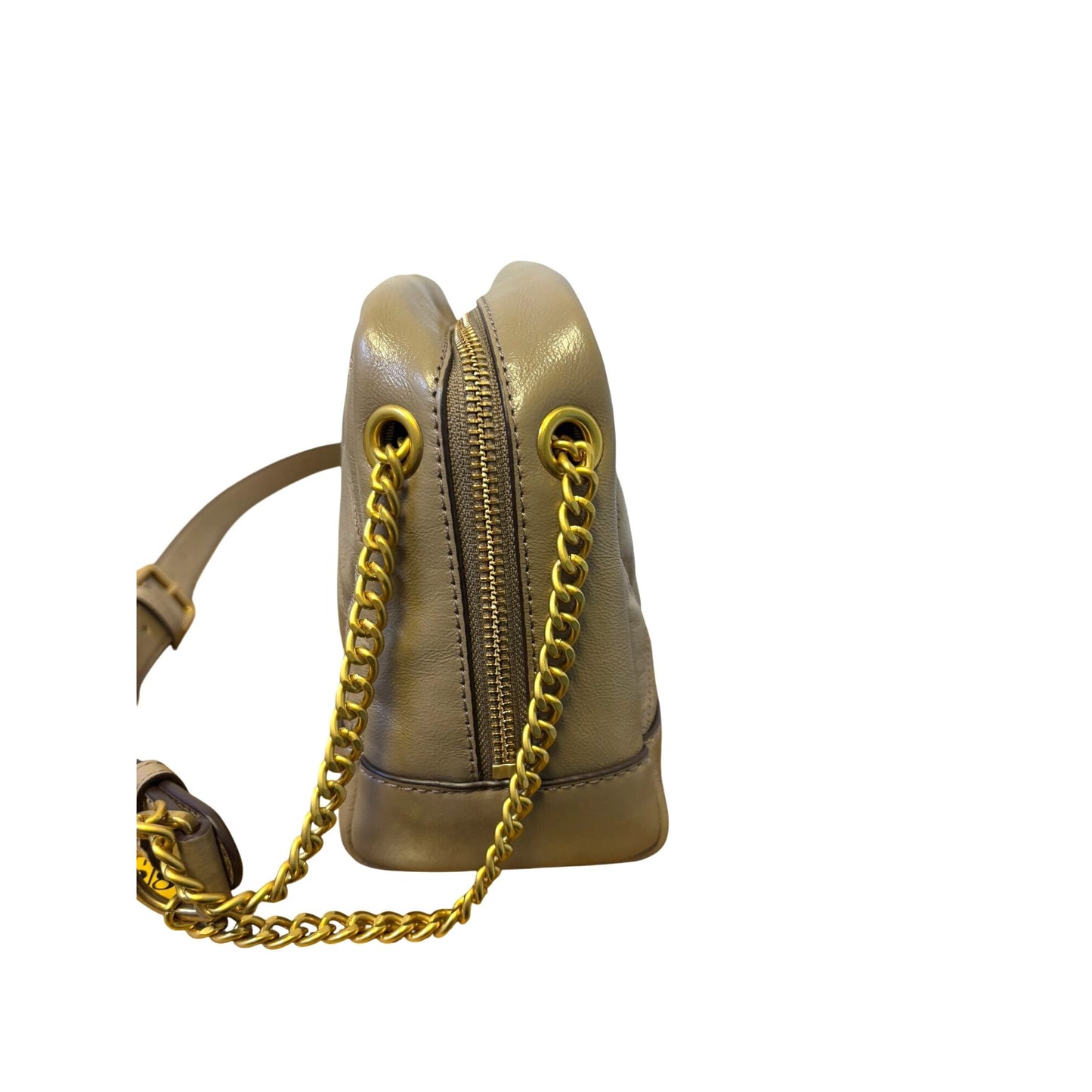 NWT DKNY Quilted Leather Crossbody Bag Gold Chain Strap