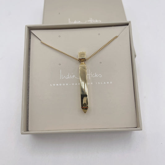 India Hicks Gold Plated Pendant Legacy Necklace