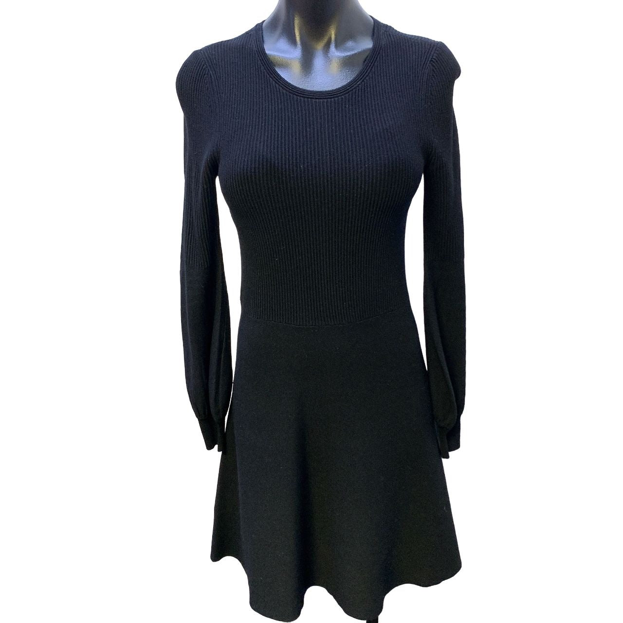 *A Loves A Black Ribbed Knit Dress X-Small