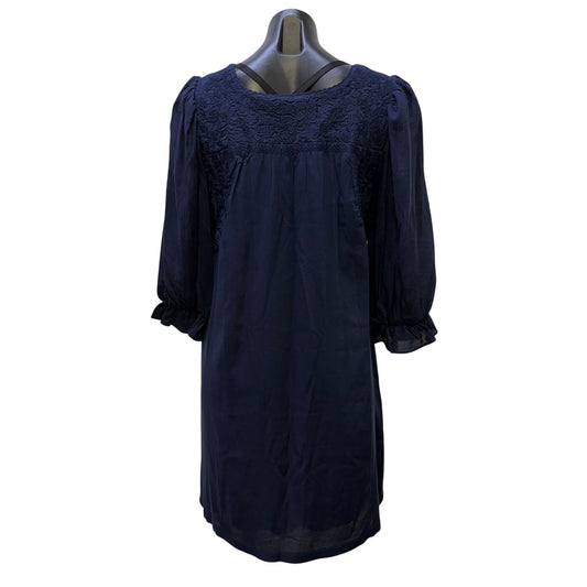 J.Marie Navy Blue Dress 3/4 Sleeves S