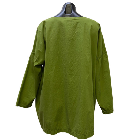 Mama B. Cot Blouse Relaxed Fit Green Long Sleeve L