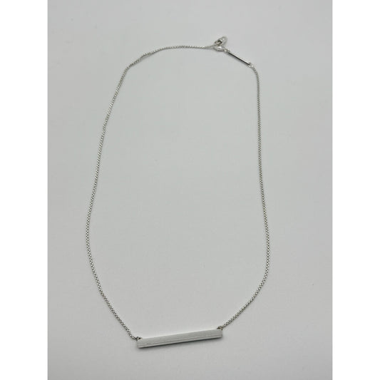 Kendra Scott Silver Bar Pendant Necklace