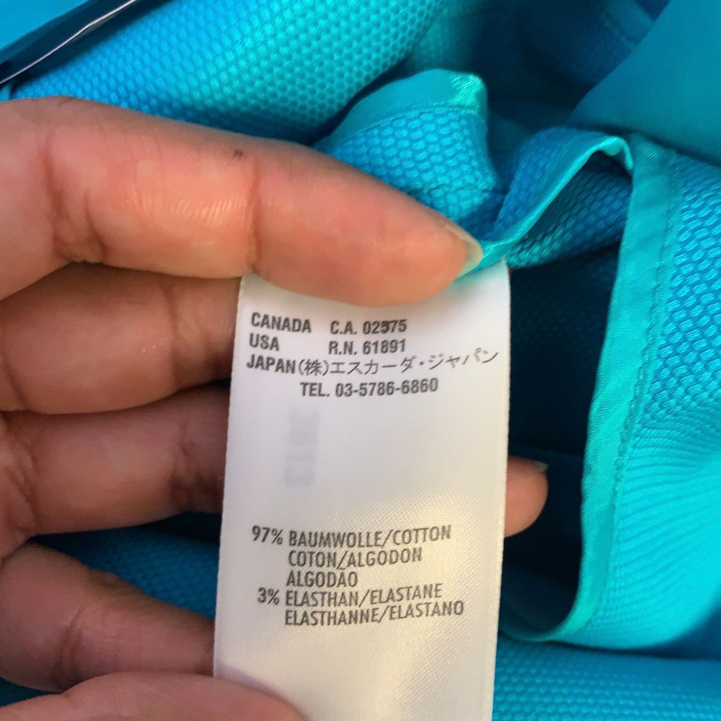 *Escada Blue Double Button Jacket Size 38/ Medium