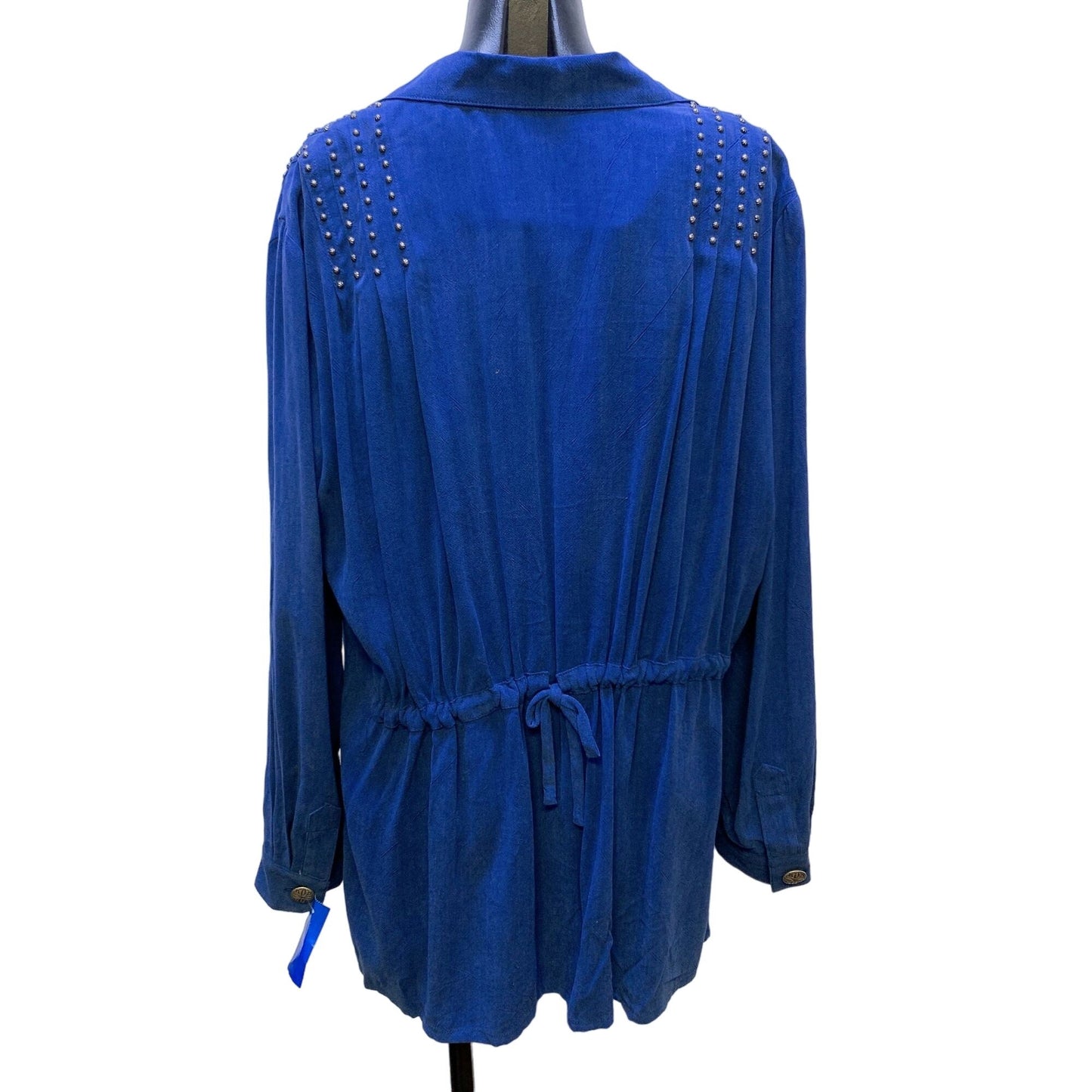 *Double D Ranch Blue Jacket, Blouse & Skirt Large