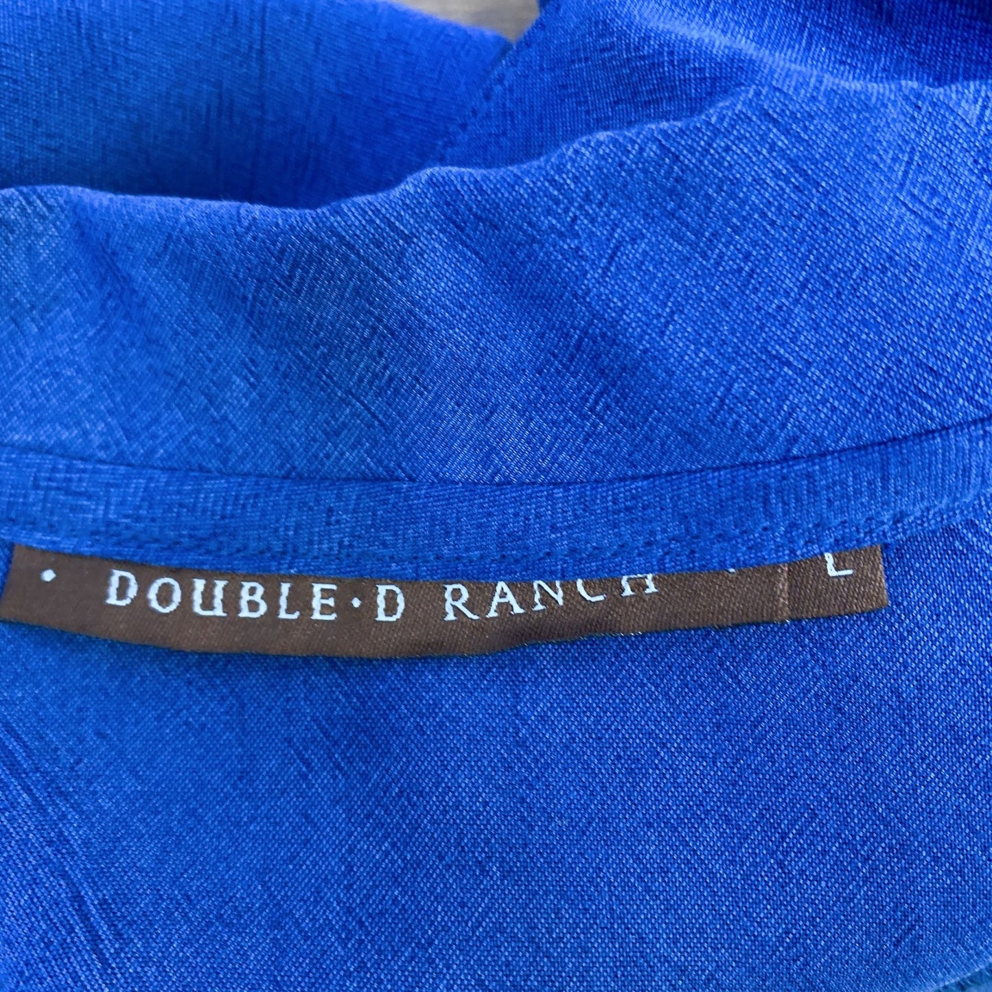 *Double D Ranch Blue Jacket, Blouse & Skirt Large