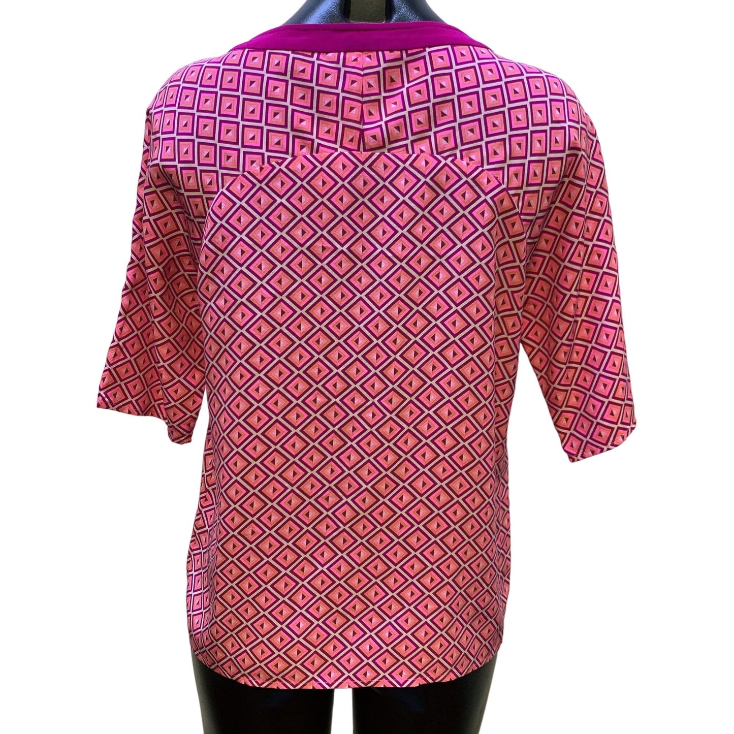 *Ted Baker Pink & Purple Print Blouse Size 1/ Small
