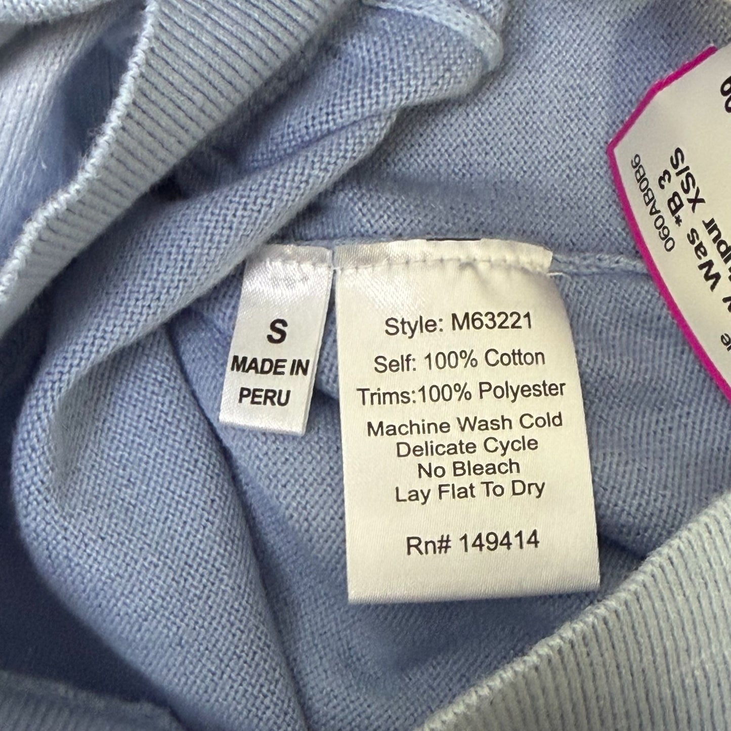 Johnny Was 3-pc Ombre Cardigan Blouse & Pants Set Blue Purple XS/S