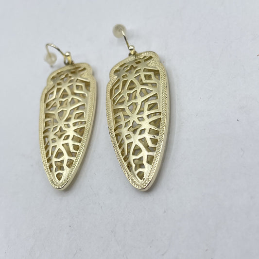 Kendra Scott Gold Tone Filigree Drop Earrings