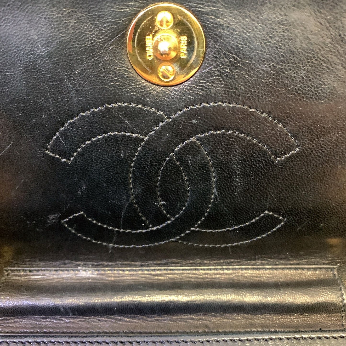 Chanel Black Quilted Leather Crossbody