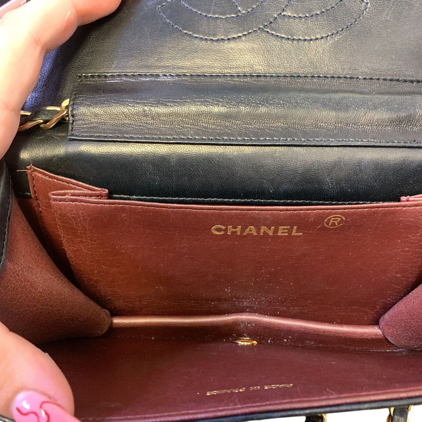 Chanel Black Quilted Leather Crossbody
