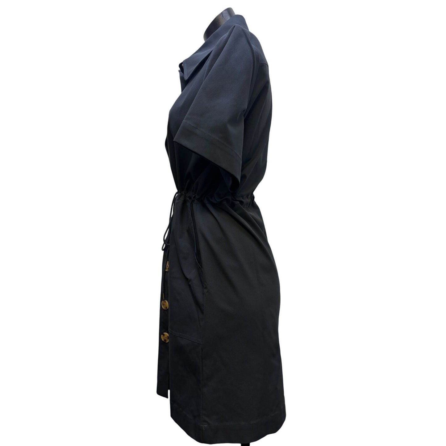 Tuckernuck Button Front Dress Navy M