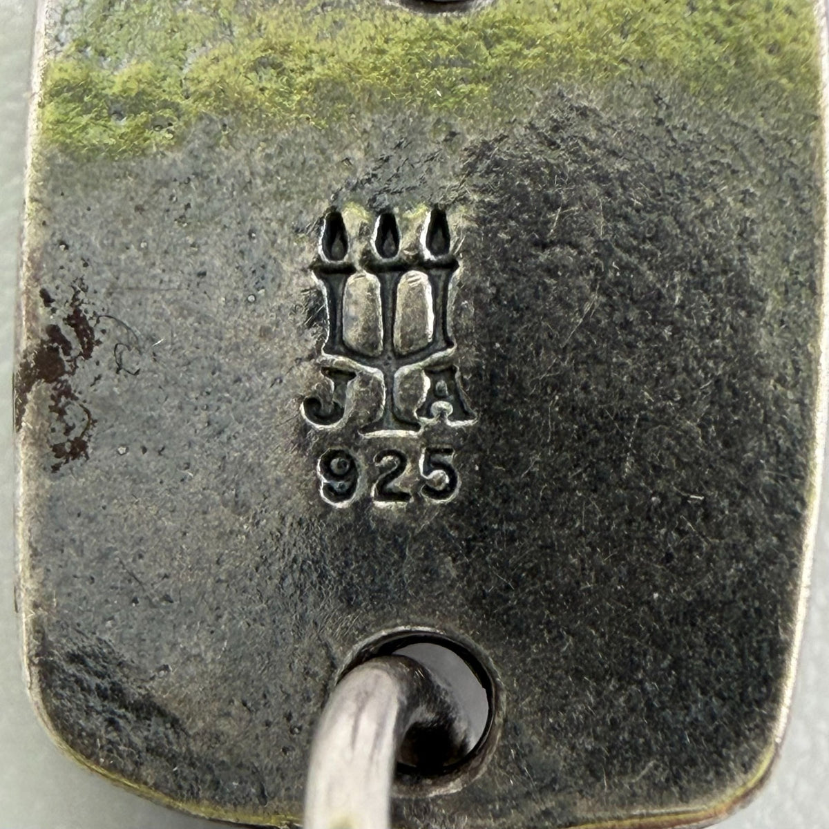 James Avery Retired Hammered Square Earrings 925 Sterling Silver