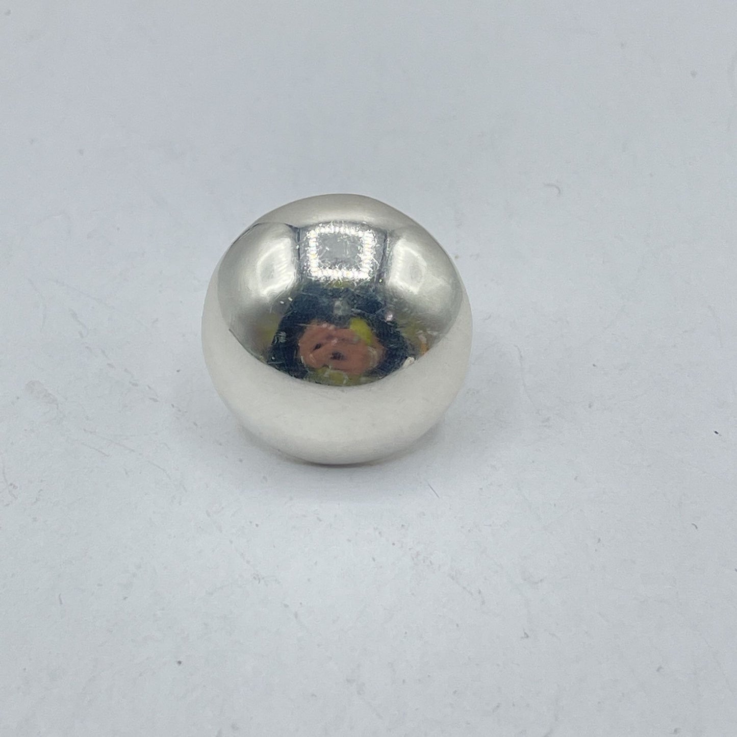 Sterling Silver Domed Ring Adjustable M