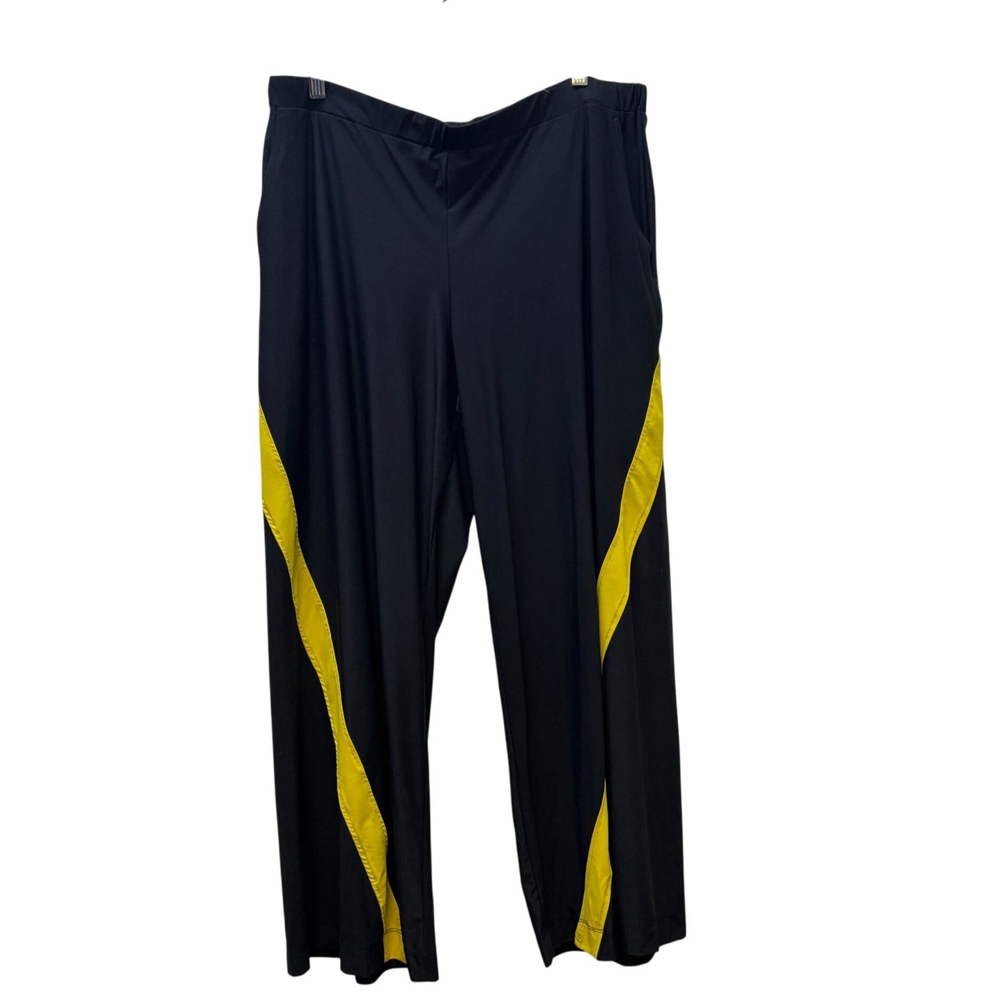 Tekbika By Alembika Yellow & Black Wide-Leg Pants Size 5/XL