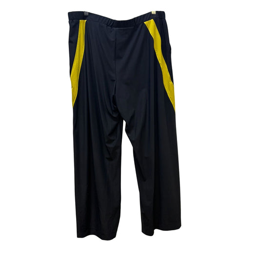 Tekbika By Alembika Yellow & Black Wide-Leg Pants Size 5/XL