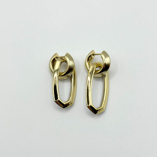 Kendra Scott Danielle Link Earrings Silver & Gold Tone