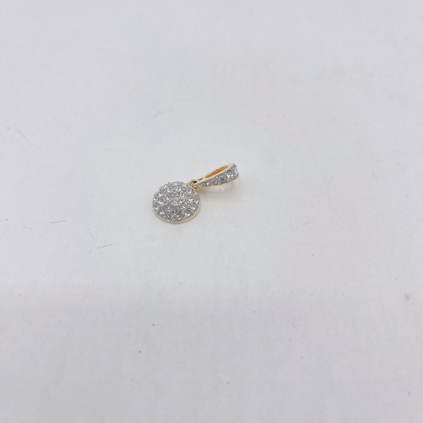 Swarovski Crystals Round Gold Pendant Small