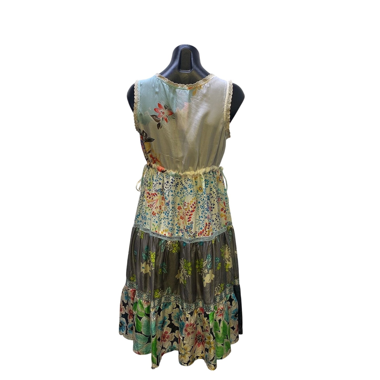 Johnny Was Floral Silk Dress XS