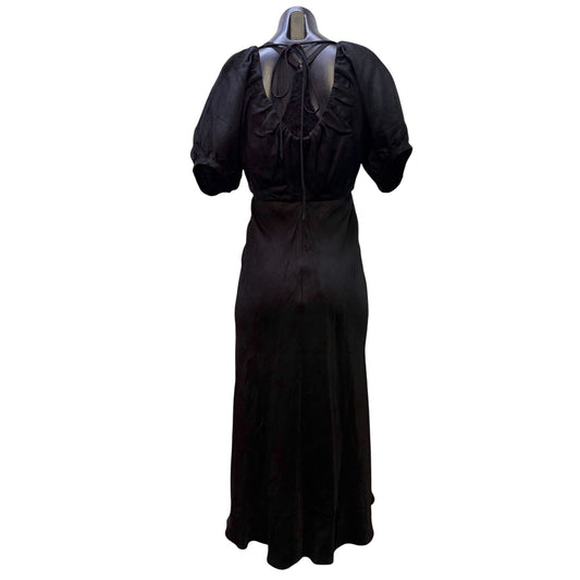 NWT Banana Republic Black Puff Sleeve Dress 2P
