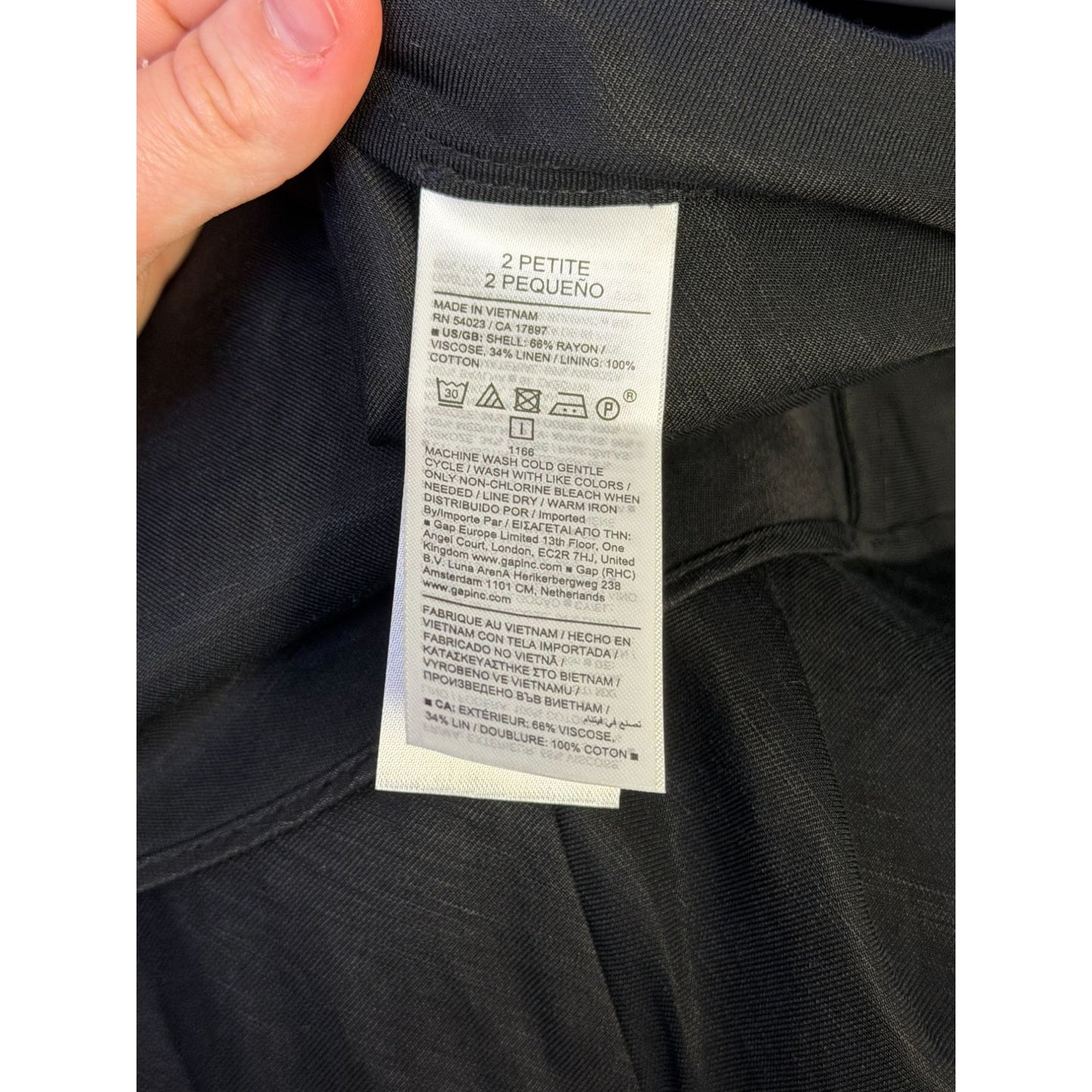NWT Banana Republic Black Puff Sleeve Dress 2P