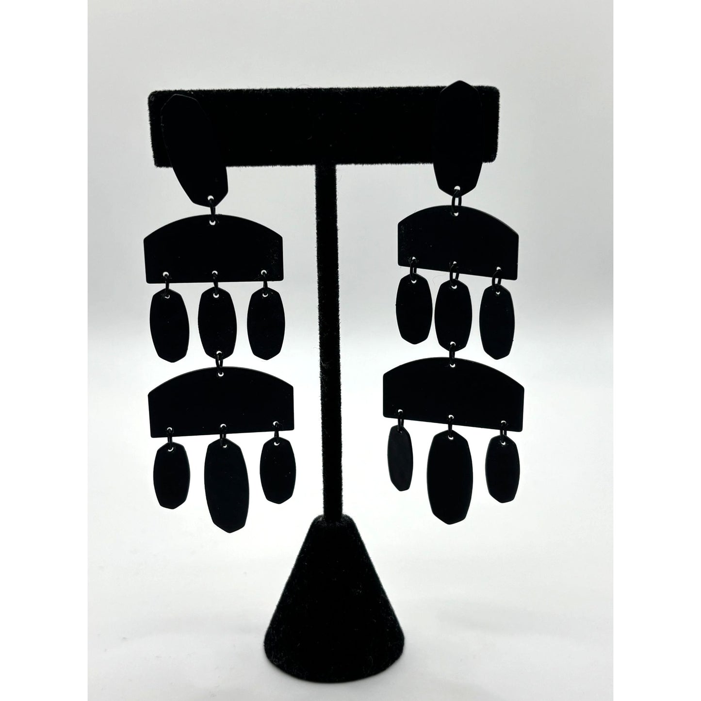 Kendra Scott Emmet Drop Earrings Black Statement Jewelry