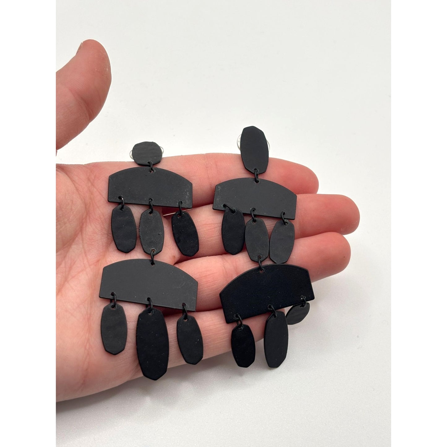 Kendra Scott Emmet Drop Earrings Black Statement Jewelry