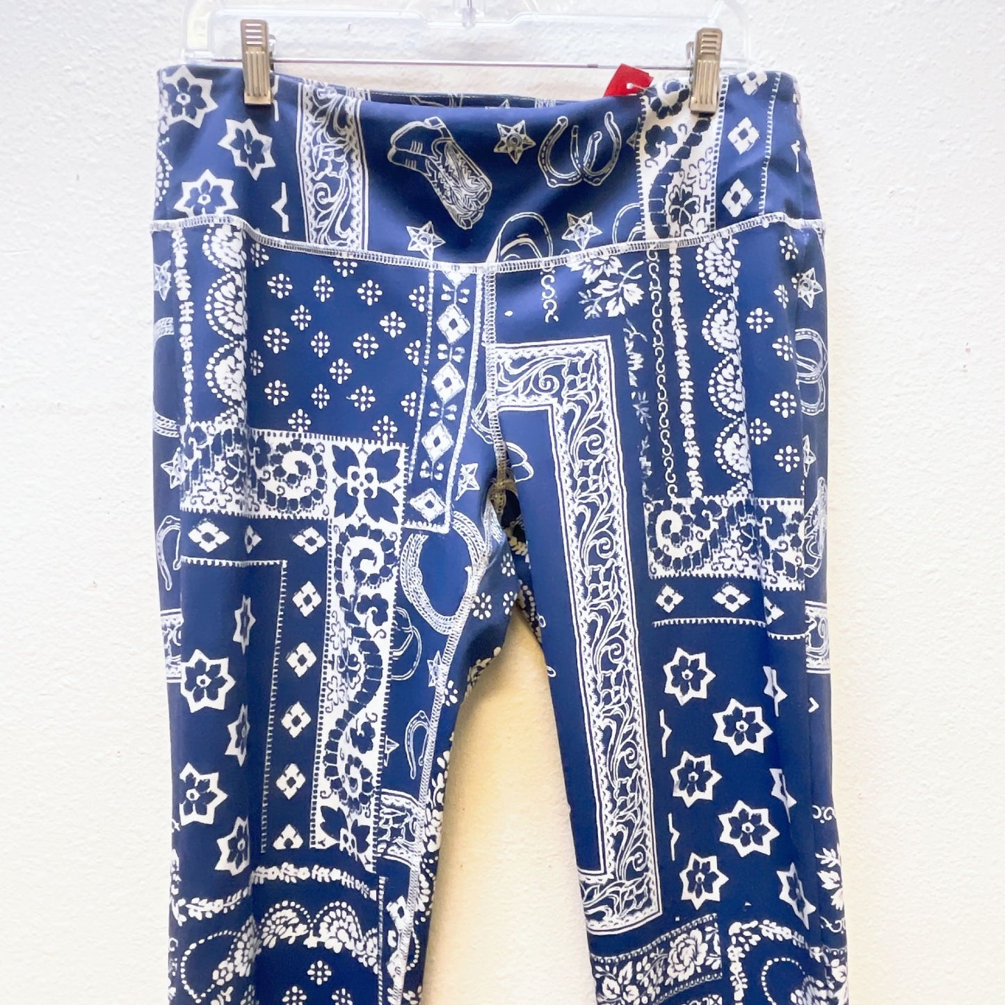 Double D Ranch Blue Bandana Print Leggings M