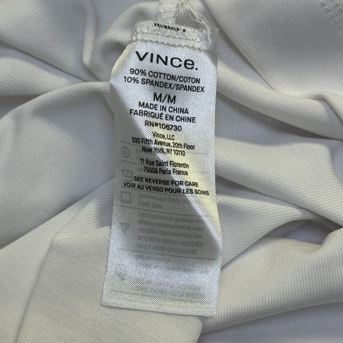 NWT Vince White Belted Sleeveless Dress Size M