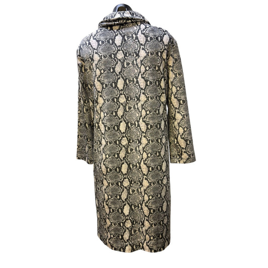 NWT Tyler Boe Snake Print Dress Gray Cowl Neck M