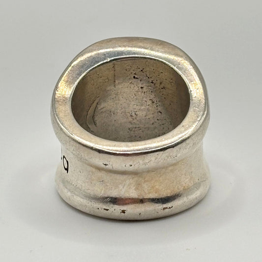 Vidda Sterling Silver Citrine Statement Ring Modern Design