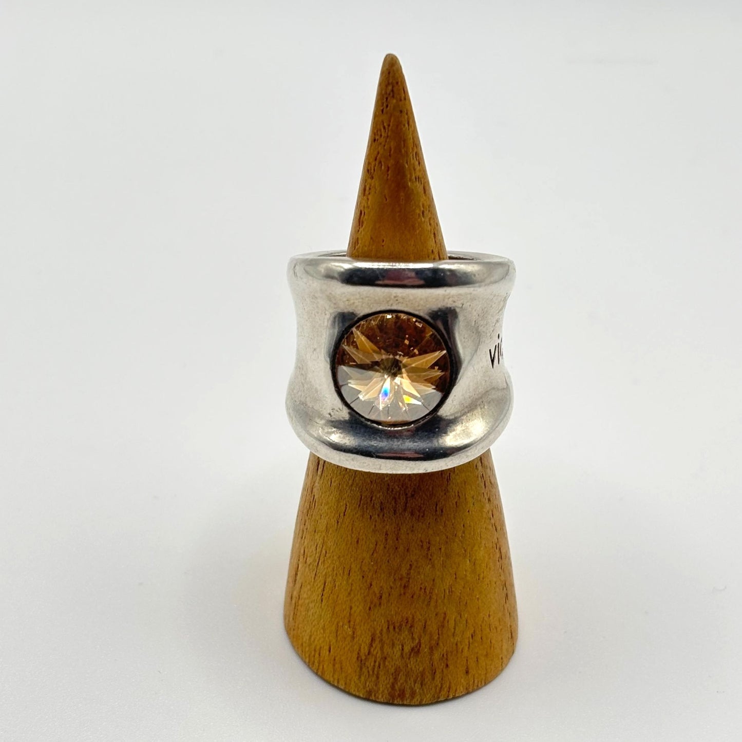 Vidda Sterling Silver Citrine Statement Ring Modern Design