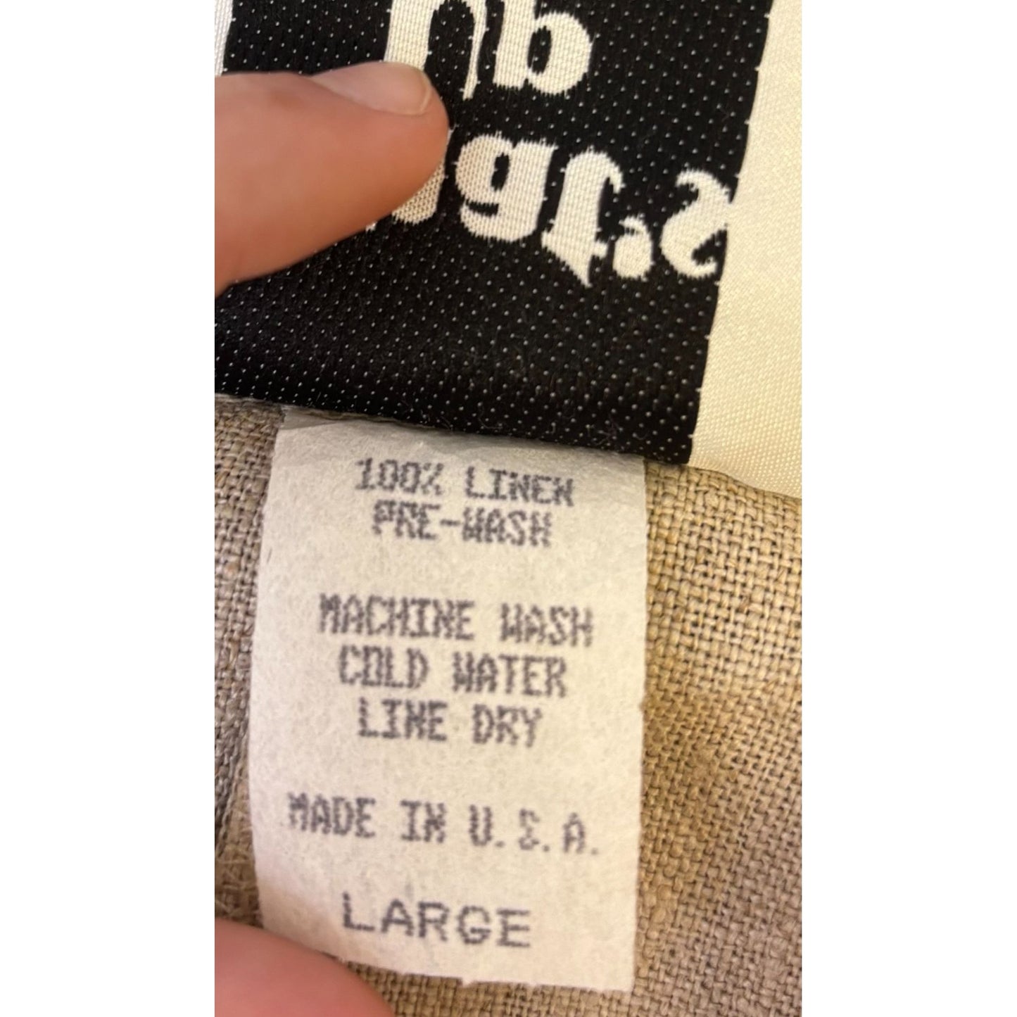What's Up Linen Wheat Color Maxi Dress L