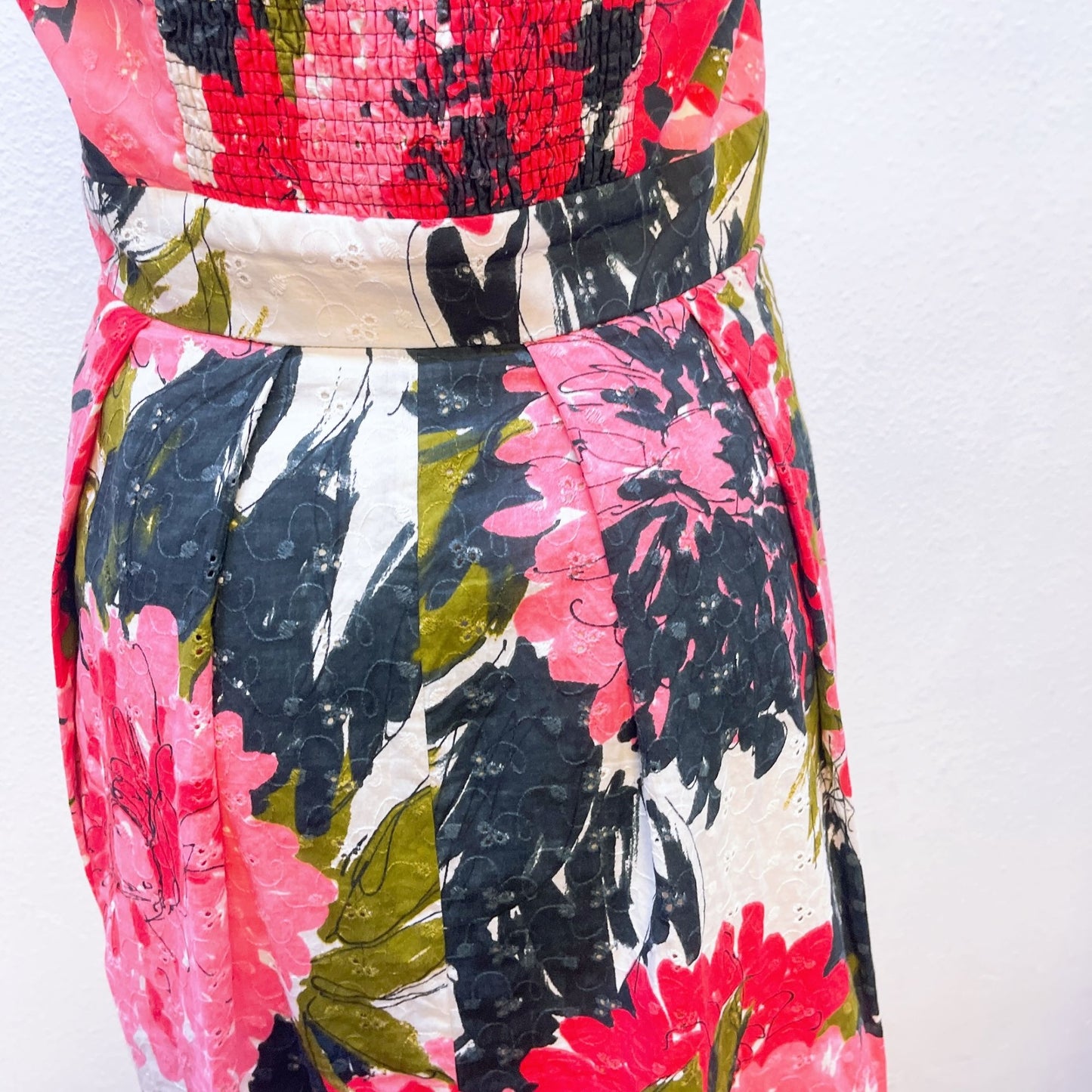 Muse Halter Neck Floral Print Dress Waist Wrap Tie 10